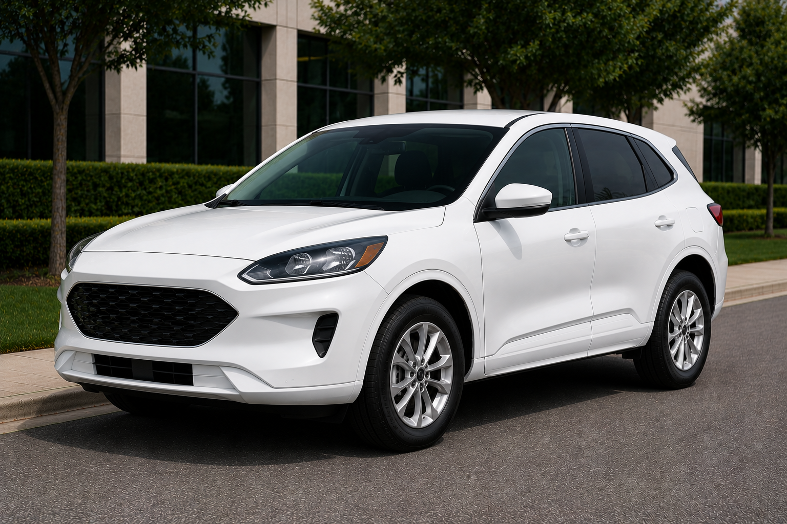 White SUV for dedicated route delivery — Beeline Logistics.